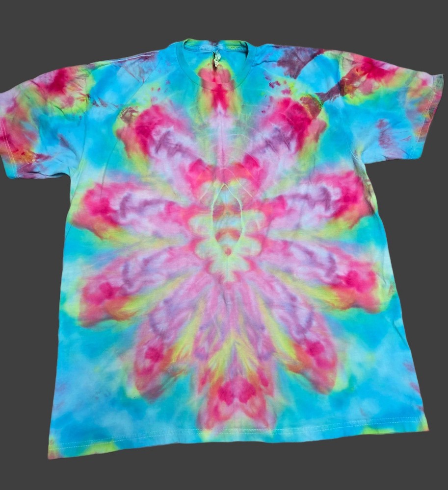 Hand Dyed Short Sleeve Tie Dye T Shirt Unisex For Men And Women