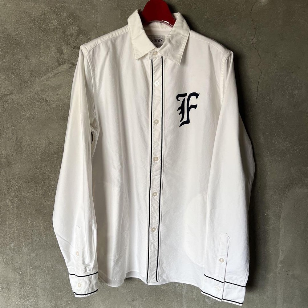 FUCT SSDD Cotton Long Sleeve Shirt White M Size Streetwear