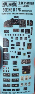 1/48 3D Color Instrument Panels B-17G Flying Fortress Warbird Decals 31481024 USA