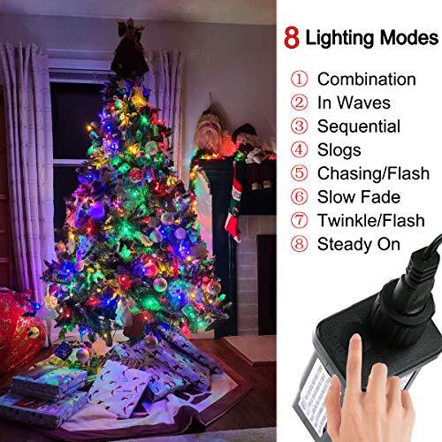 320 LEDs Christmas Tree String Lights - 8 Modes 115ft/35m End-to-End Multicolor