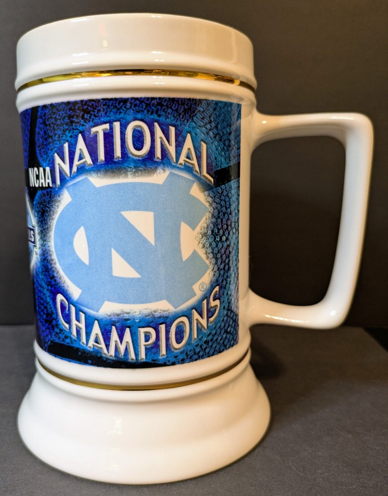2005 UNC Tar Heels NCAA Basketball Champions Stein in VG Condition