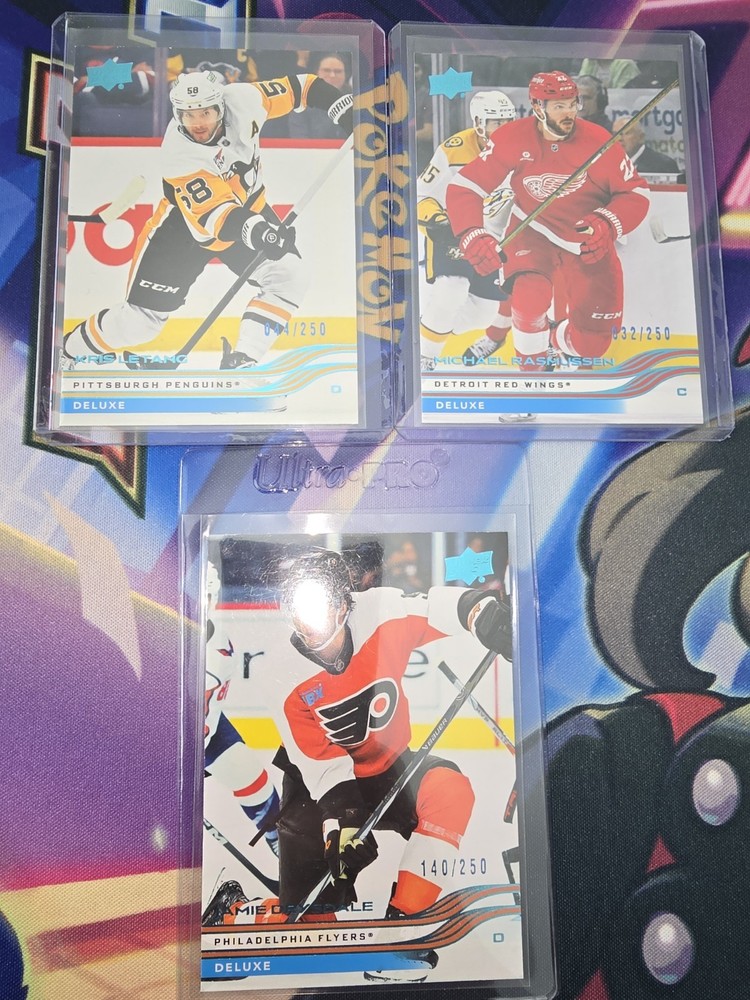 2025-26 Upper Deck Series One Hockey Three Card Lot Deluxe /250 Base Set...