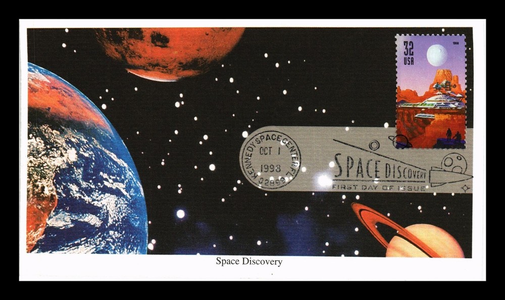 Dr Jim Stamps US Space Discovery First Day Cover Mystic Issue