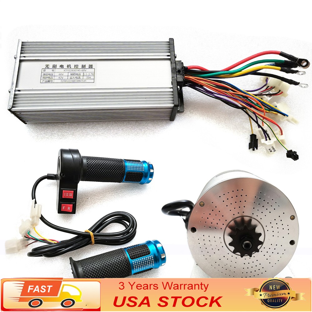2000W 60V BLDC Motor Kit w/ Brushless Controller for Electric Scooter E Bike