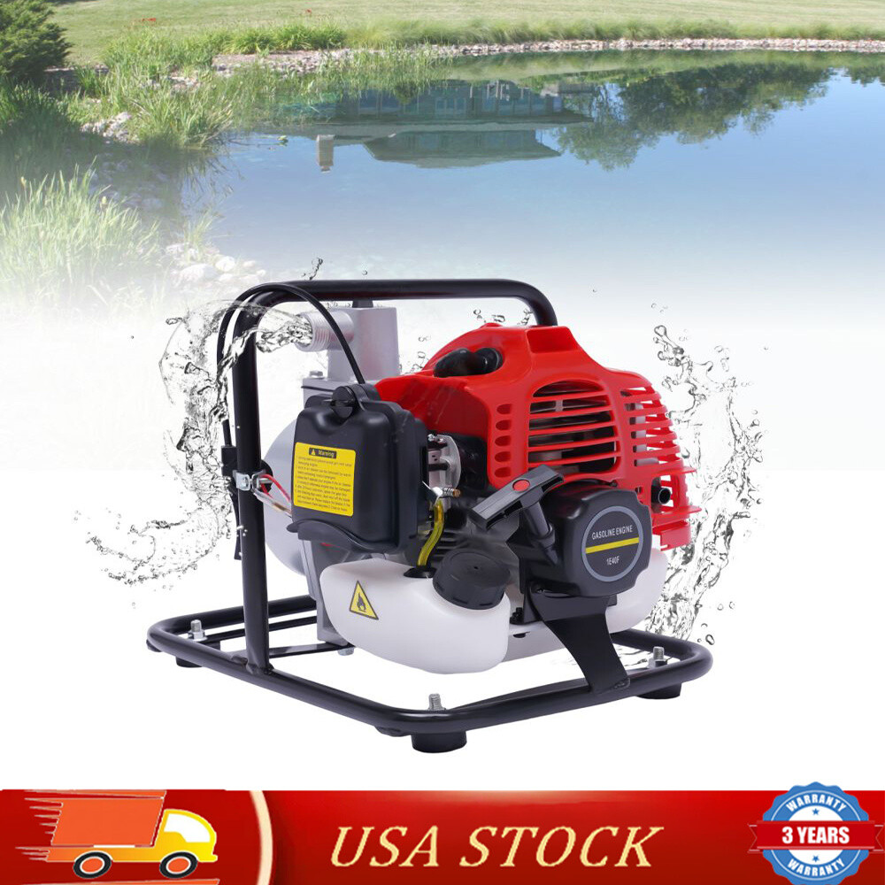 2HP 2-Cycle Gas Powered Water Pump Irrigation Water Transfer Pump 2-Stroke 43cc