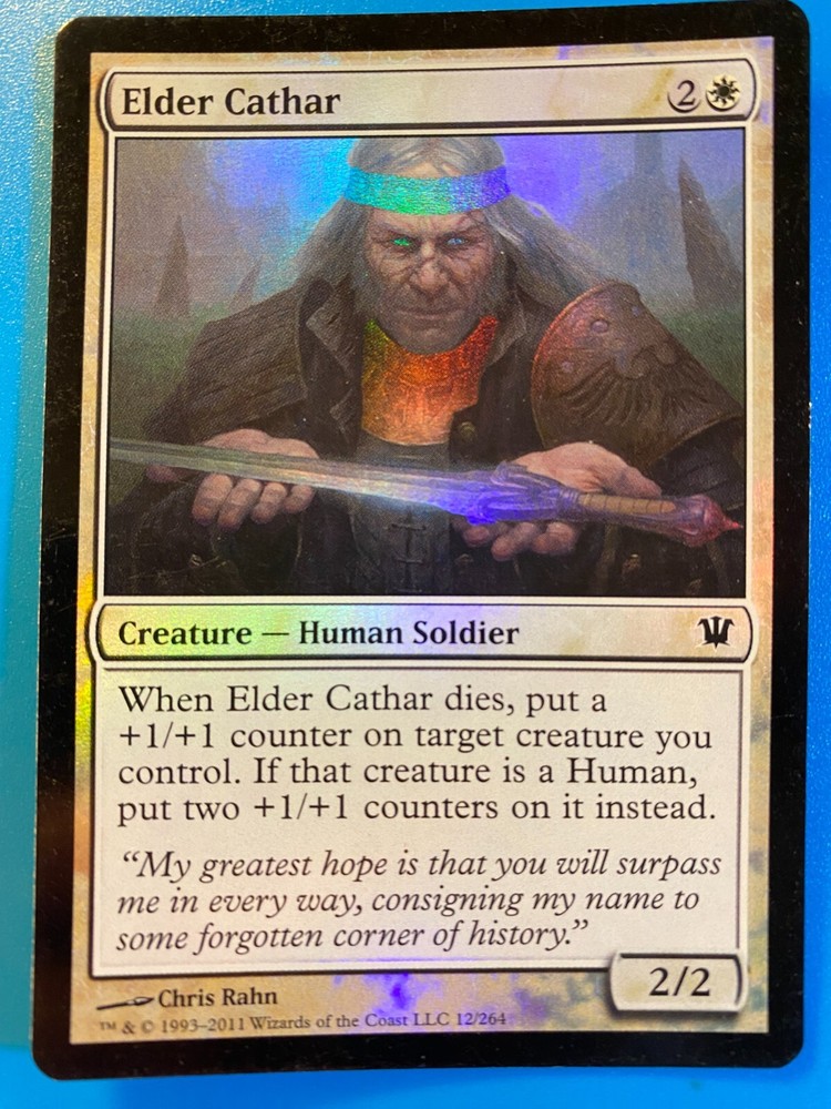 MTG 1x FOIL Elder Cathar Innistrad Pauper Magic the Gathering Card x1 LP