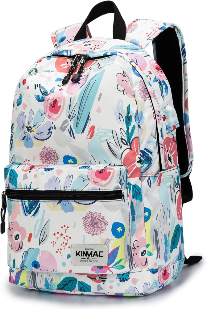 Water Resistant 13 Inch Laptop Backpack with USB Charging Port for Travel & Outdoor