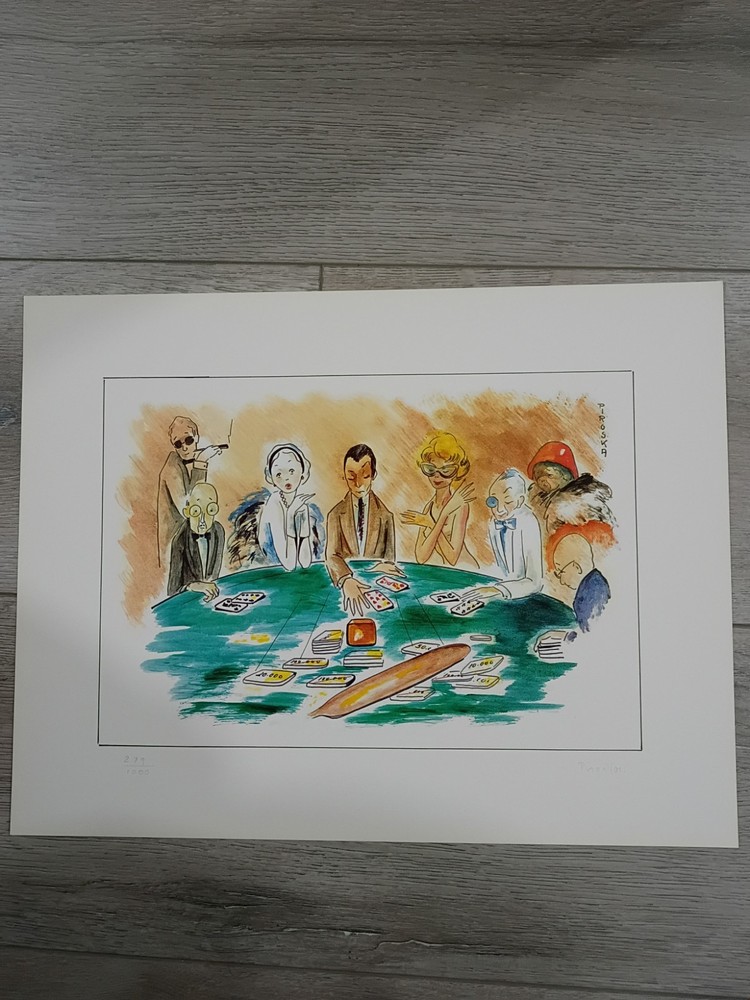 Piroska Kevesi Baccarat Monte Carlo Casino Lim. Ed. Lithograph Hand Signed art