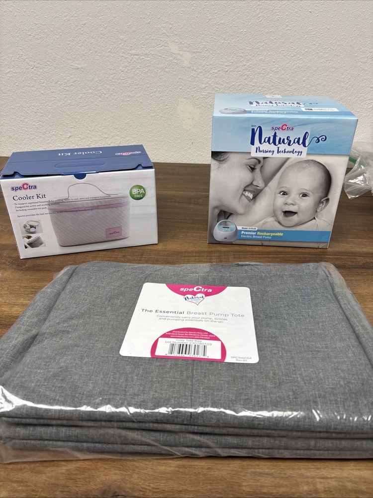 Spectra S1+ Double Electric Breast Pump Brand New & Pump Tote / Cooler Kit