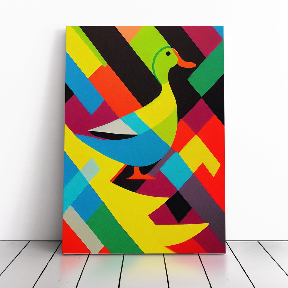 Duck Street Art Canvas Wall Art Print Framed Picture Decor Living Room Bedroom