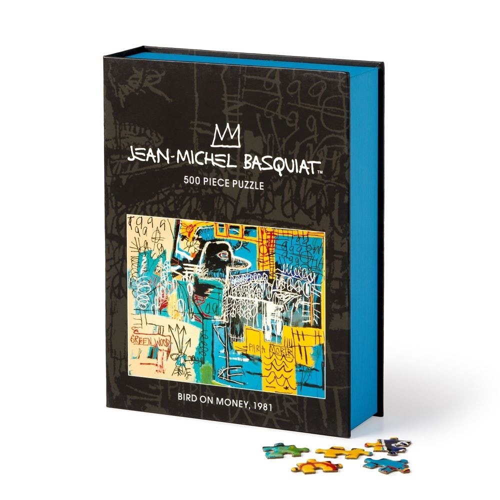 Basquiat Bird on Money 500 Piece Book Puzzle by Jean-Michel Basquiat