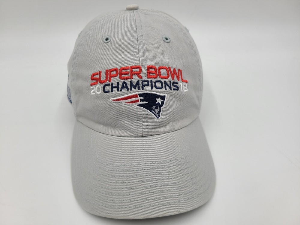 New England Patriots Super Bowl LIII Champions 47 Brand Strapback NFL Cap