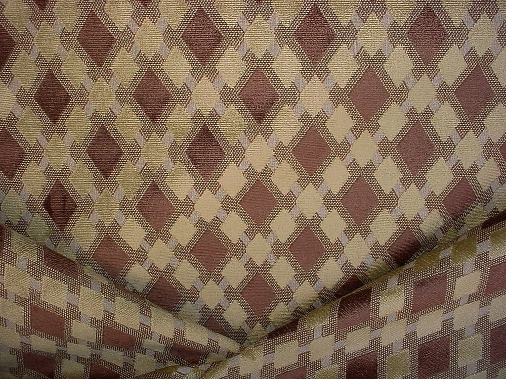6-1/2Y Scalamandre Vivace Chartreuse Ikat Velvet Upholstery Fabric VC 00032104