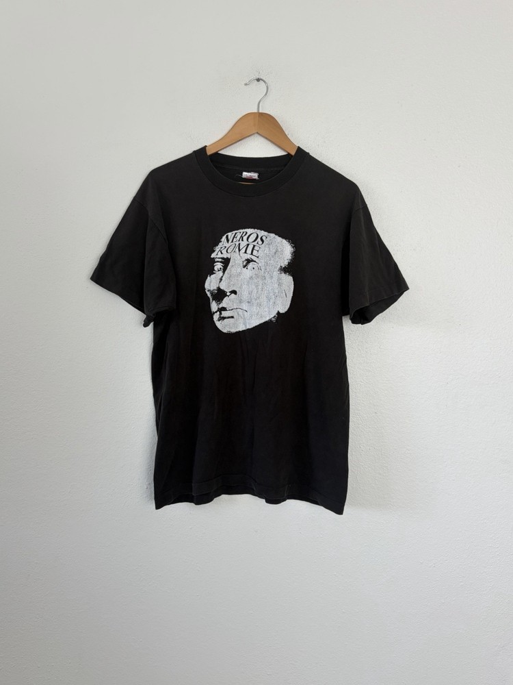 RARE VTG Nero’s Rome Band Shirt 90s Grunge Portland Mercury Records L Metal Used