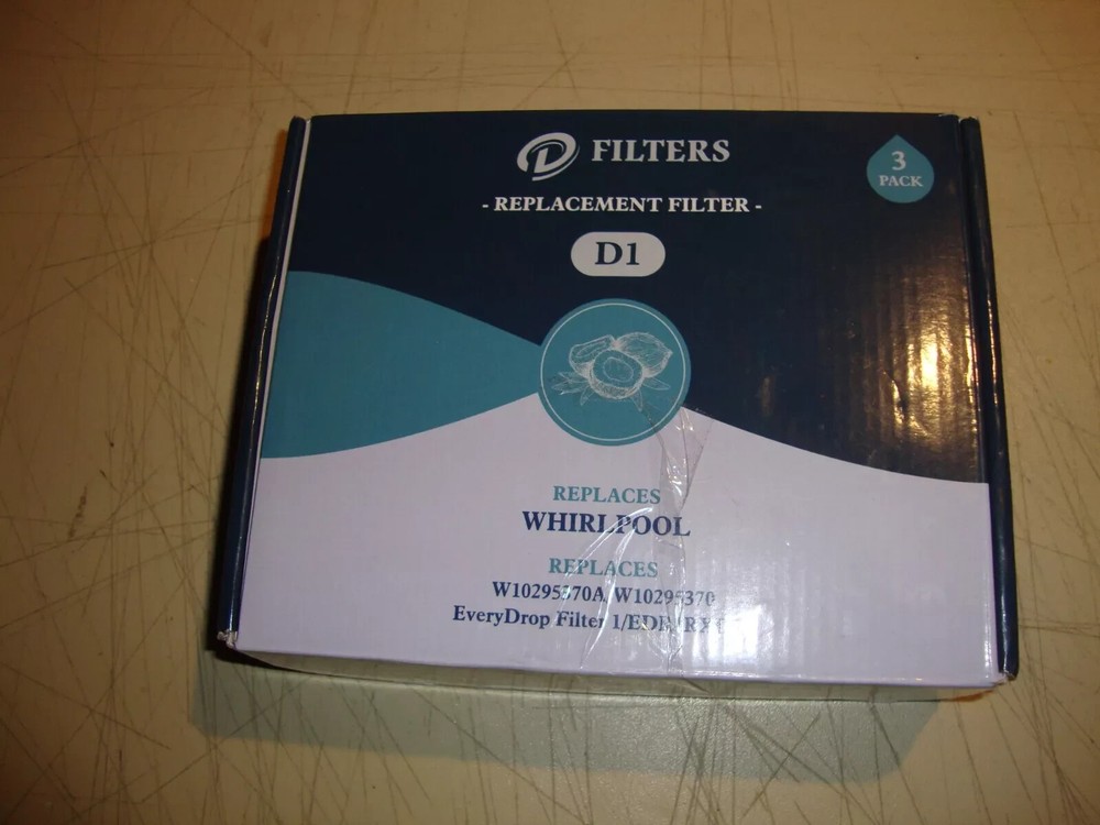 D Filters D1 Replacement Refrigerator Water Filters 10295370A 3 Pack NEW