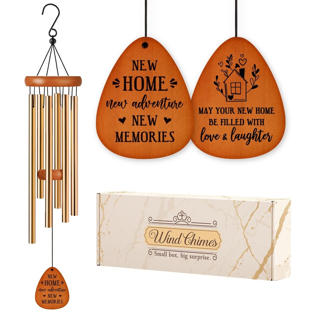 House Warming Gifts New Home, Housewarming Wind Chime, Housewarming Gifts for...