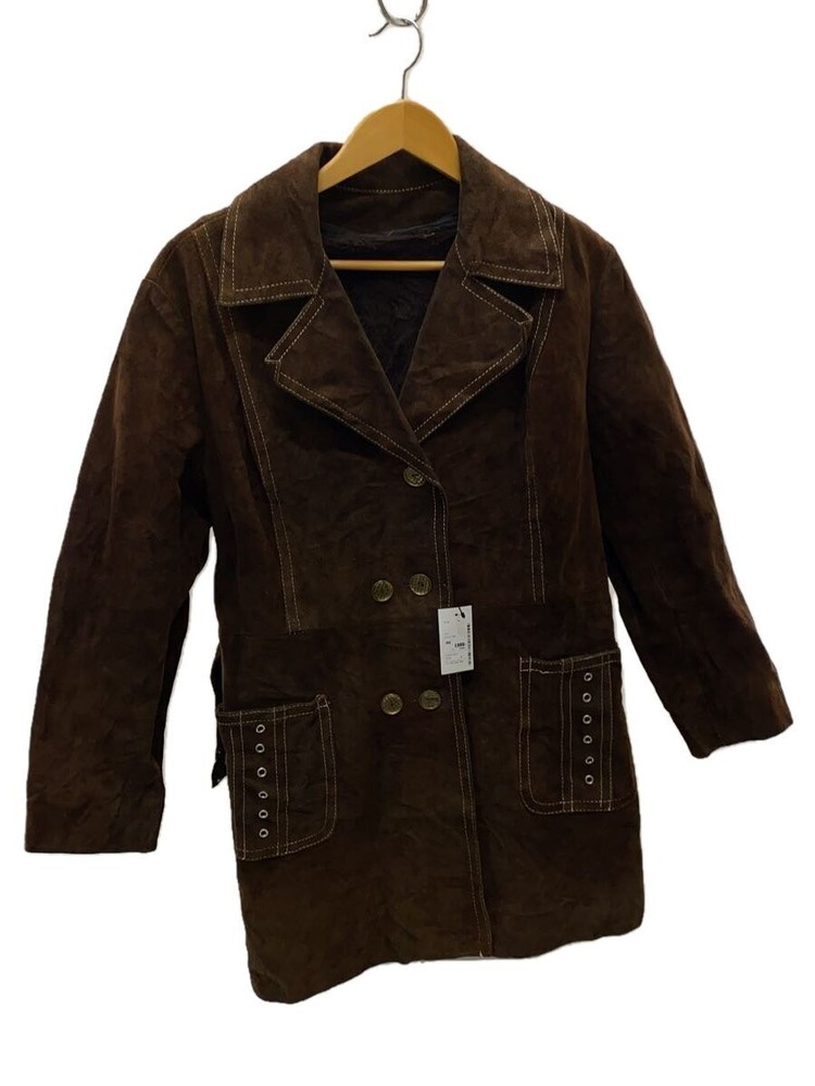 Leather Jacket Blouson/-/Leather/Brw/Plain// 3498