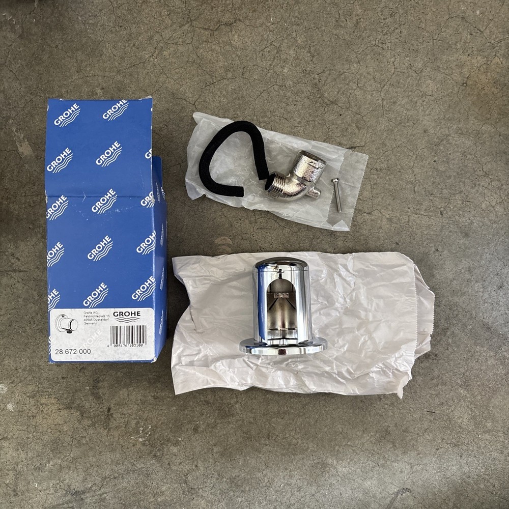Grohe 28 672 000 Chrome Wall Supply Elbow With 1/2