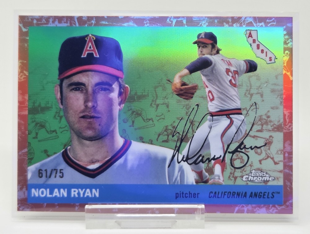 2025 Topps Chrome Platinum Nolan Ryan Toile Cream/Rose Gold Refractor /75 Angels