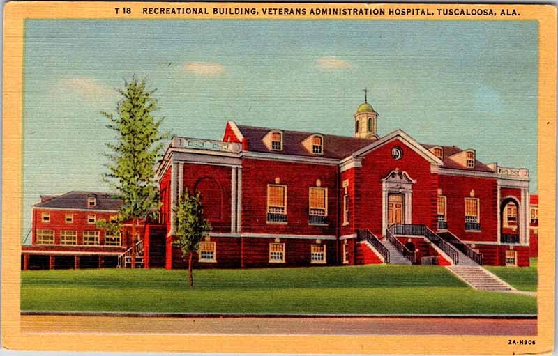 Postcard HOSPITAL SCENE Tuscaloosa Alabama AL m/09 AL1882