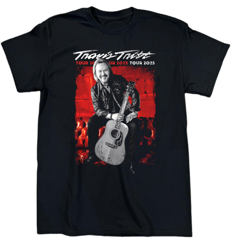 New Travis Tritt Tour Concert Heavy Cotton Black T Shirt Unisex MC432