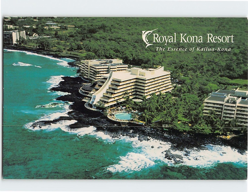 Postcard Aerial View of Royal Kona Resort Hawaii USA
