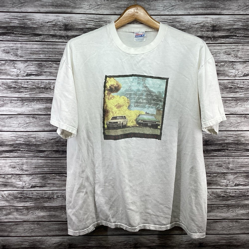 Vintage Robert Earl Keen Picnic Shirt Men XL White Country Music Graphic Tee 90s