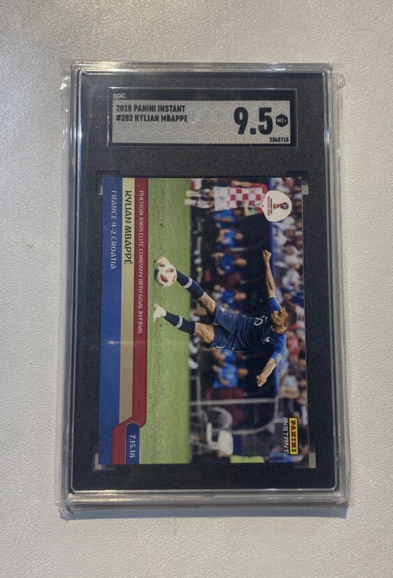 2018 Panini Instant Kylian Mbappe #282 SGC Gem Mint 9.5