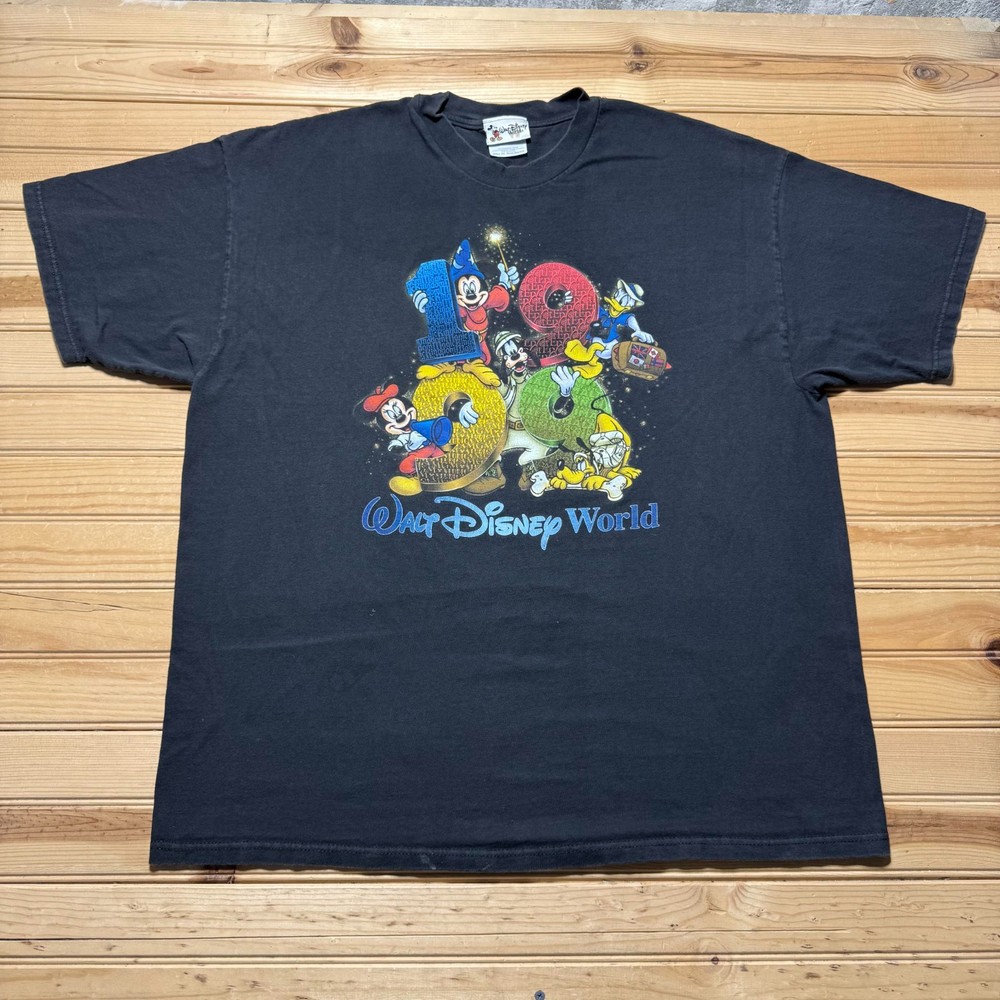 Vintage 1999 Walt Disney World Mickey Minnie Donald Goofy Souvenir T-Shirt - XXL