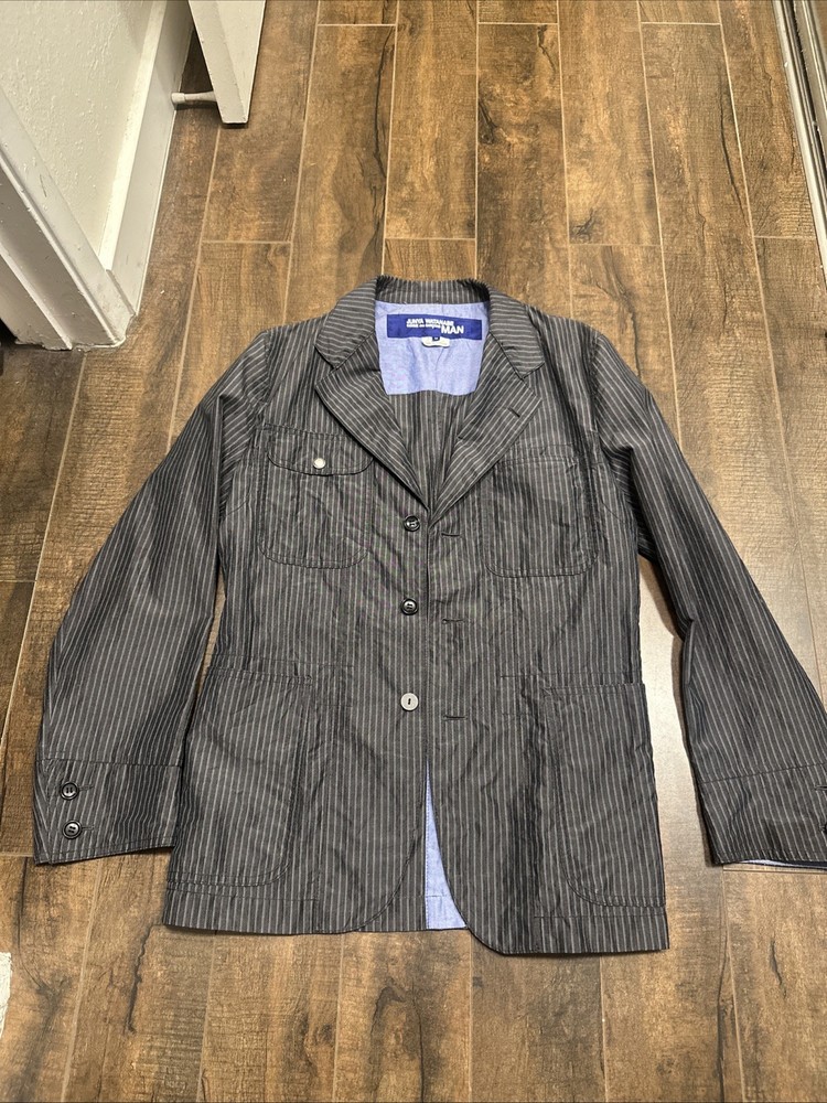 Comme des Garçons Junya Watanabe MAN Striped Blazer Jacket Medium CDG