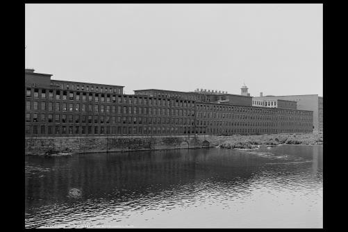 Mills, industrial facility, building, Merrimack River, Lowell, Massachusetts,