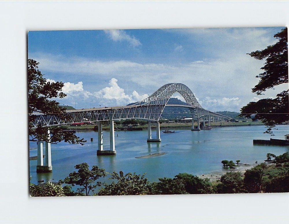 Postcard Bridge of the Americas Panama