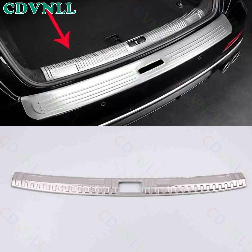 For Audi Q3 RS Q3 2019-24 Silver Titanium Rear Bumper Protector Sill Plate Cover