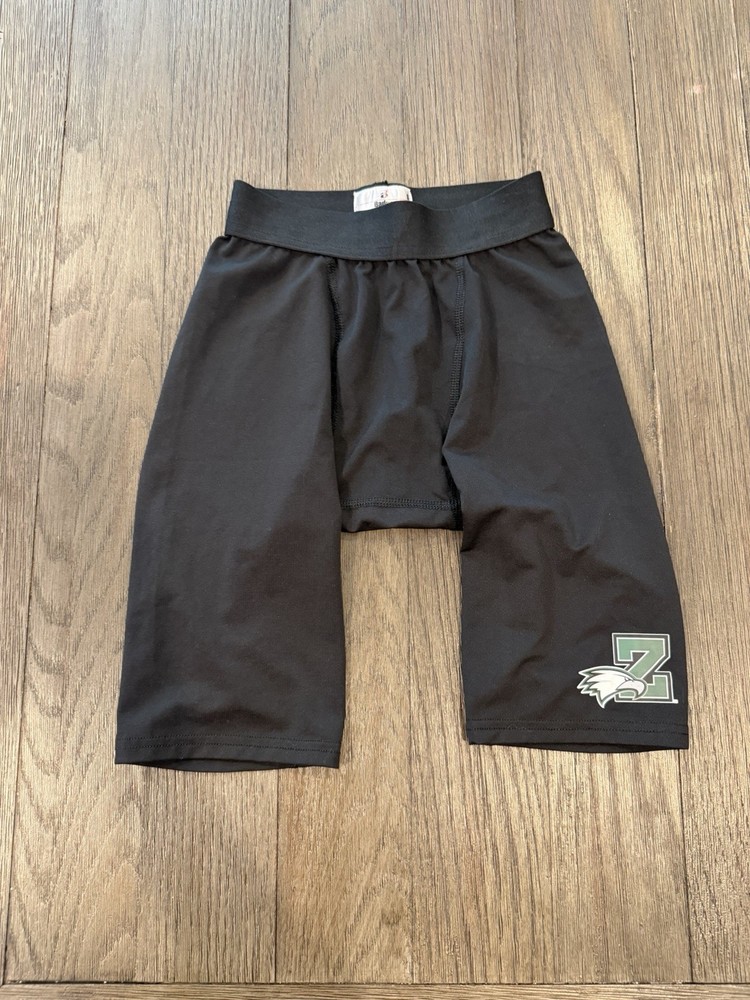 Mens Zionville Eagles Compression Shorts 7v7 Football Spandex Half Tights Small