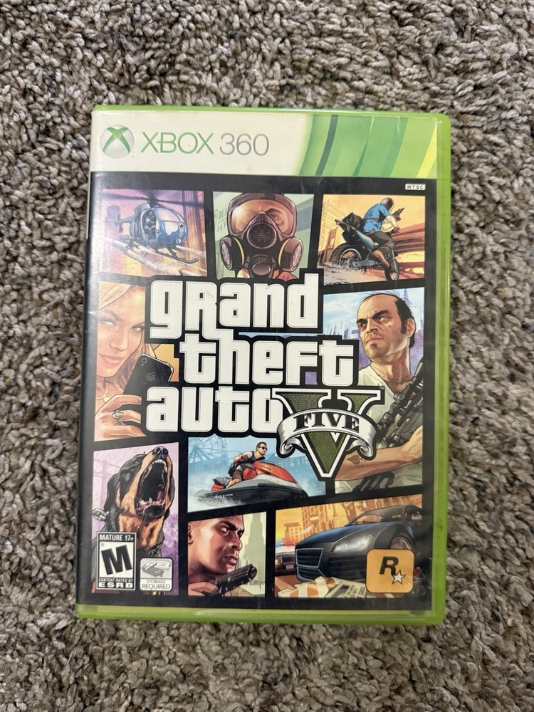 Grand Theft Auto V5 Five Xbox 360 Video Game