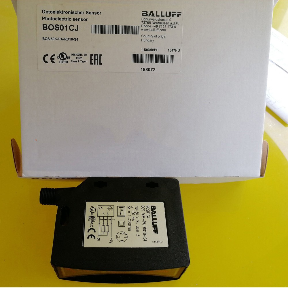 ONE New BOS 50K-PA-RD10-S4 Proximity Sensor #A6-4