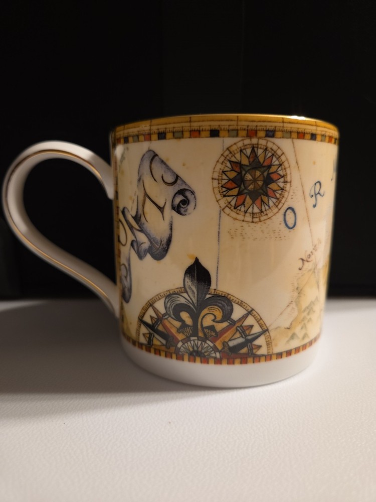 Vintage Wedgewood Bone China Atlas Coffee Mug Rare Made in England