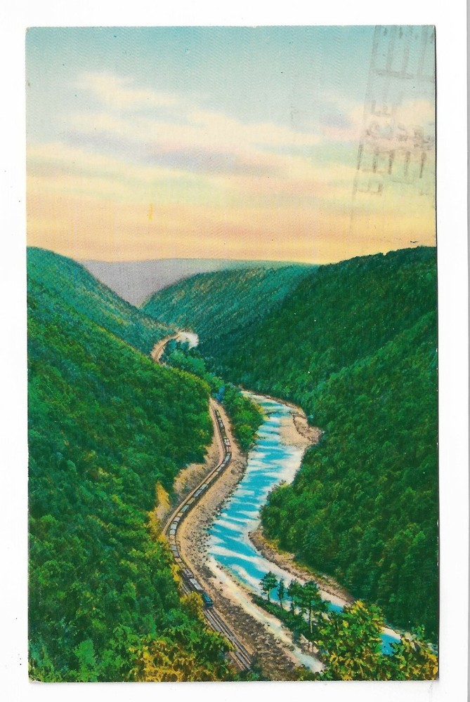 VTG Postcard Leonard Harrison State Park - PA's Grand Canyon