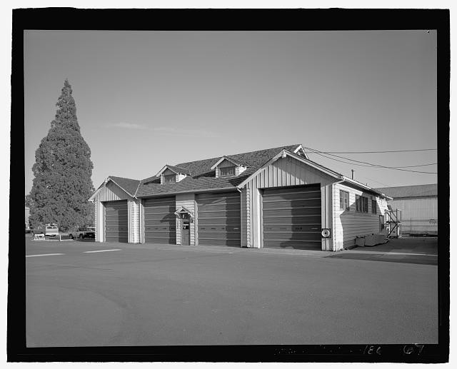 PERSPECTIVE OF THE FIRE CACHE BUILDING, VIEW LOOKING NORTHEAST. - Oregon State
