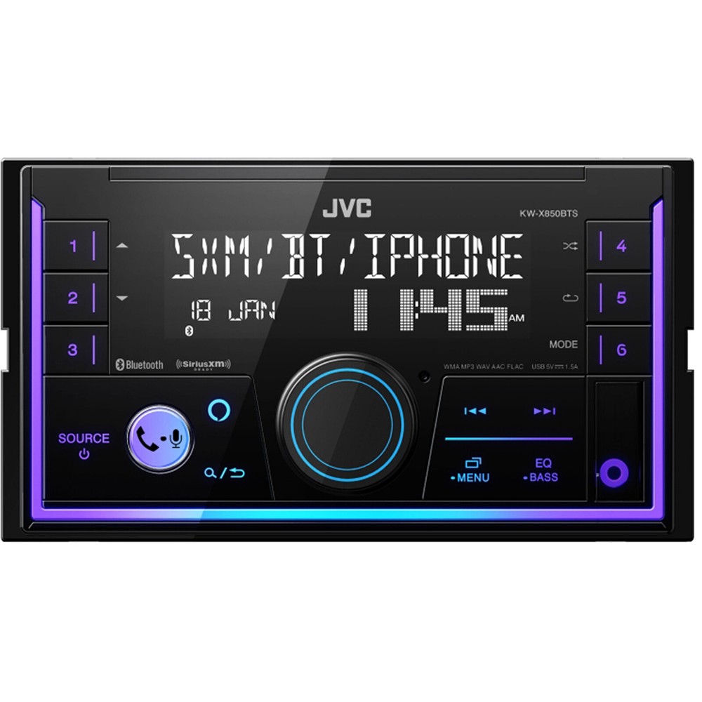 JVC KW-X850BTS Double DIN Bluetooth AM/FM Radio Digital Media Stereo Receiver