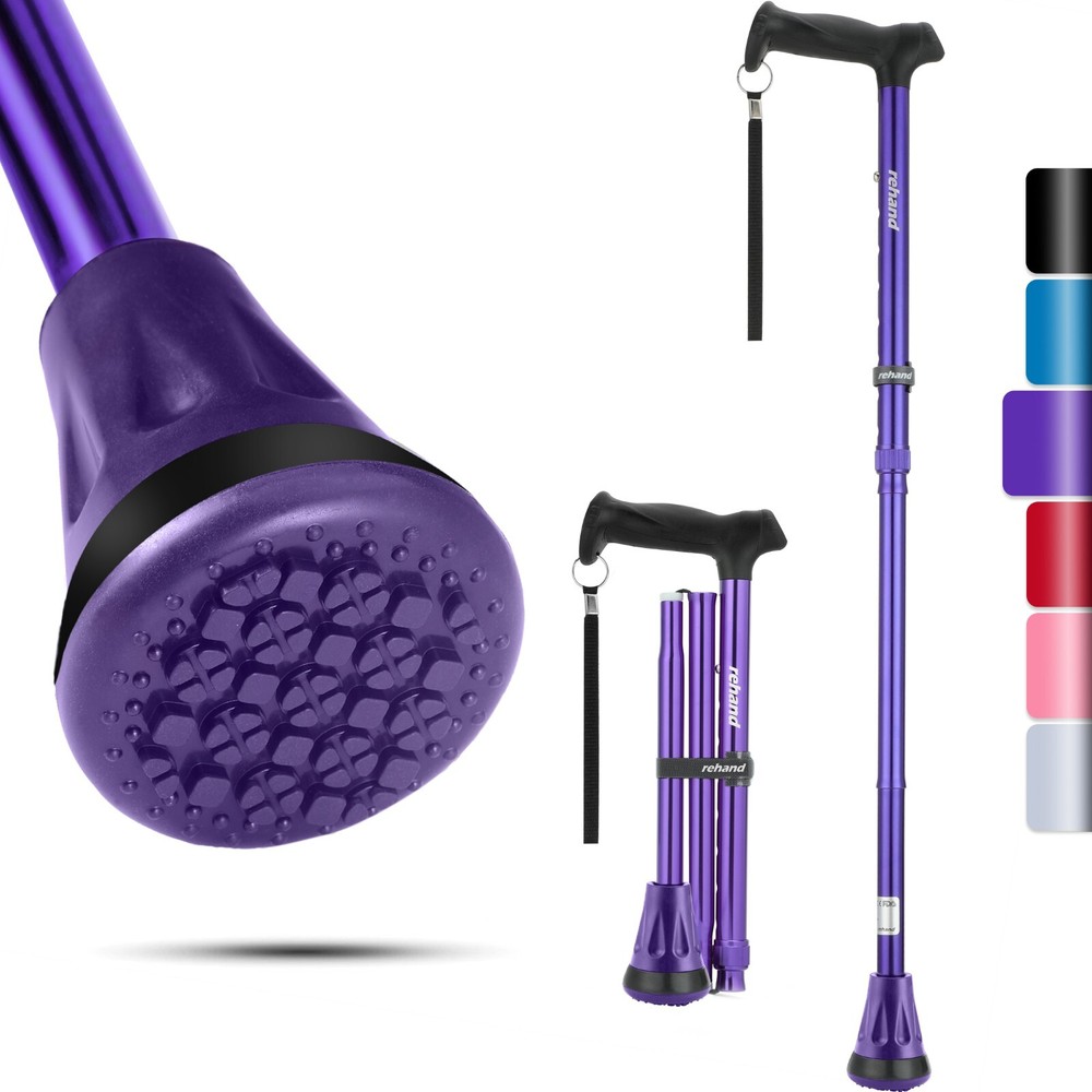 REHAND Walking Canes for Women & Men,Foldable Adjustable Collapsible Walking