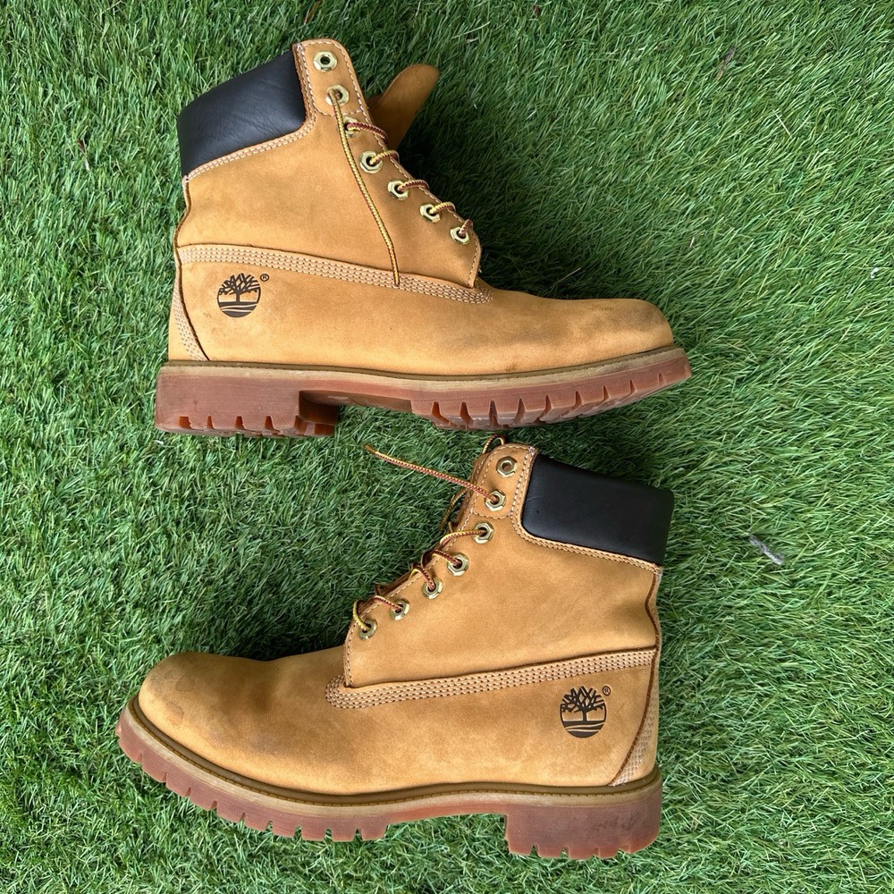 Timberland Men's 6-Inch Premium Wheat Waterproof Boot Size 8.5