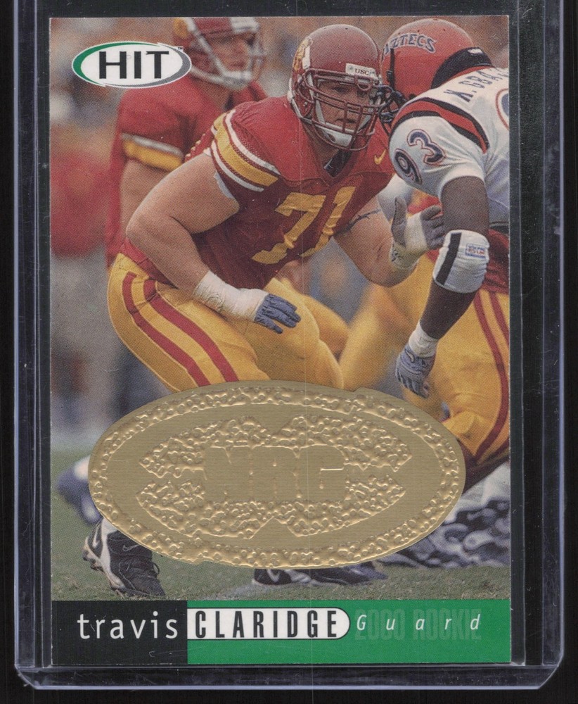 2000 SAGE HIT #29 Travis Claridge NRG RC Atlanta Falcons
