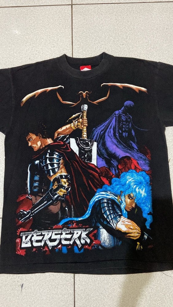 Berserk Rare Tshirt, Berserk Basic Style Black Unisex T shirt Reprint KH14413