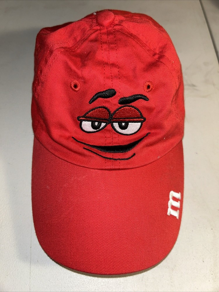 M&M World Red Face Children’s Adjustable Embroidered Cap, Used