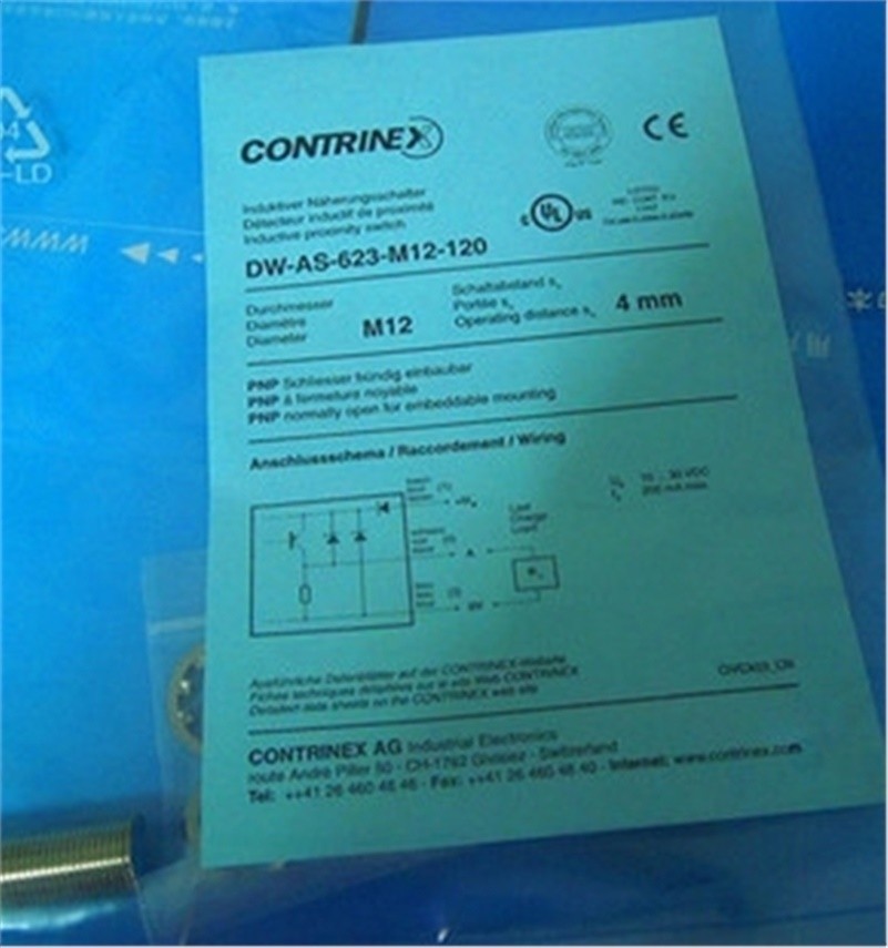 New 1Pcs Contrinex DW-AS-623-M12-120 Proximity Switch Plc Module rf