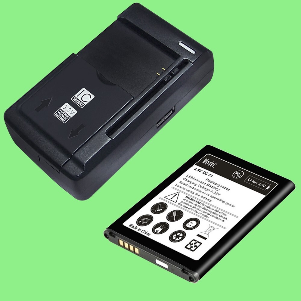 2560mAh Rechargeable Rechargeable Battery Rapid Charger f LG Optimus Black P970
