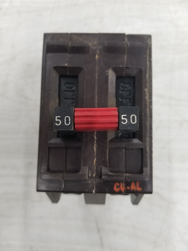 Wadsworth A250NI 50 Amp 2 Pole Metal Foot Circuit Breaker A250