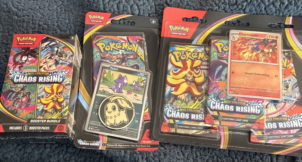 Pokemon Chaos Rising Booster Bundle Box- Promo Pack & 3 pack blister in hand