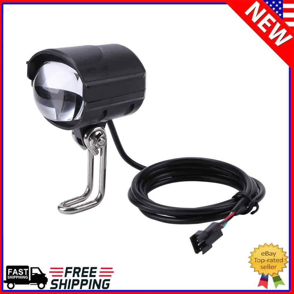 Waterproof Electric Bike LED Front Light Bicycle Horn Headlight For E-Scooter